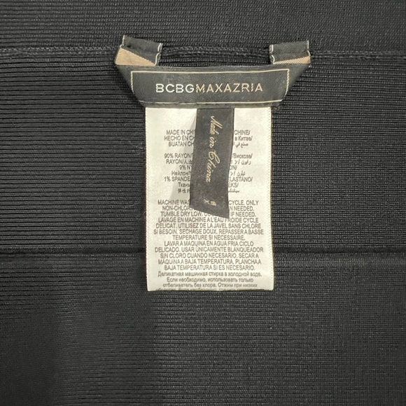 BCBGMAXAZRIA Black Bandage Pencil Skirt Size XS - Picture 6 of 7